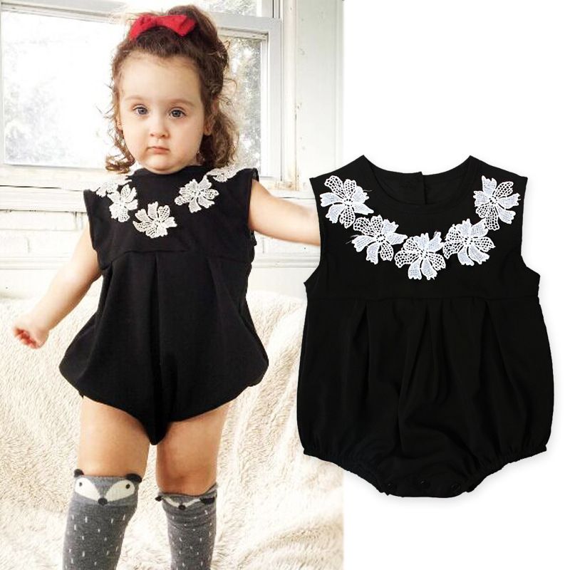 baby girl black romper