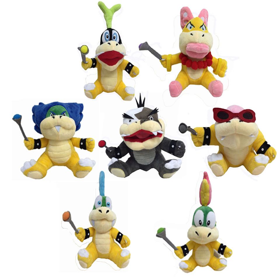 7X Super Mario Bros 3 Koopalings Larry Iggy Lemmy Roy Ludwig Wendy Morton Plush 