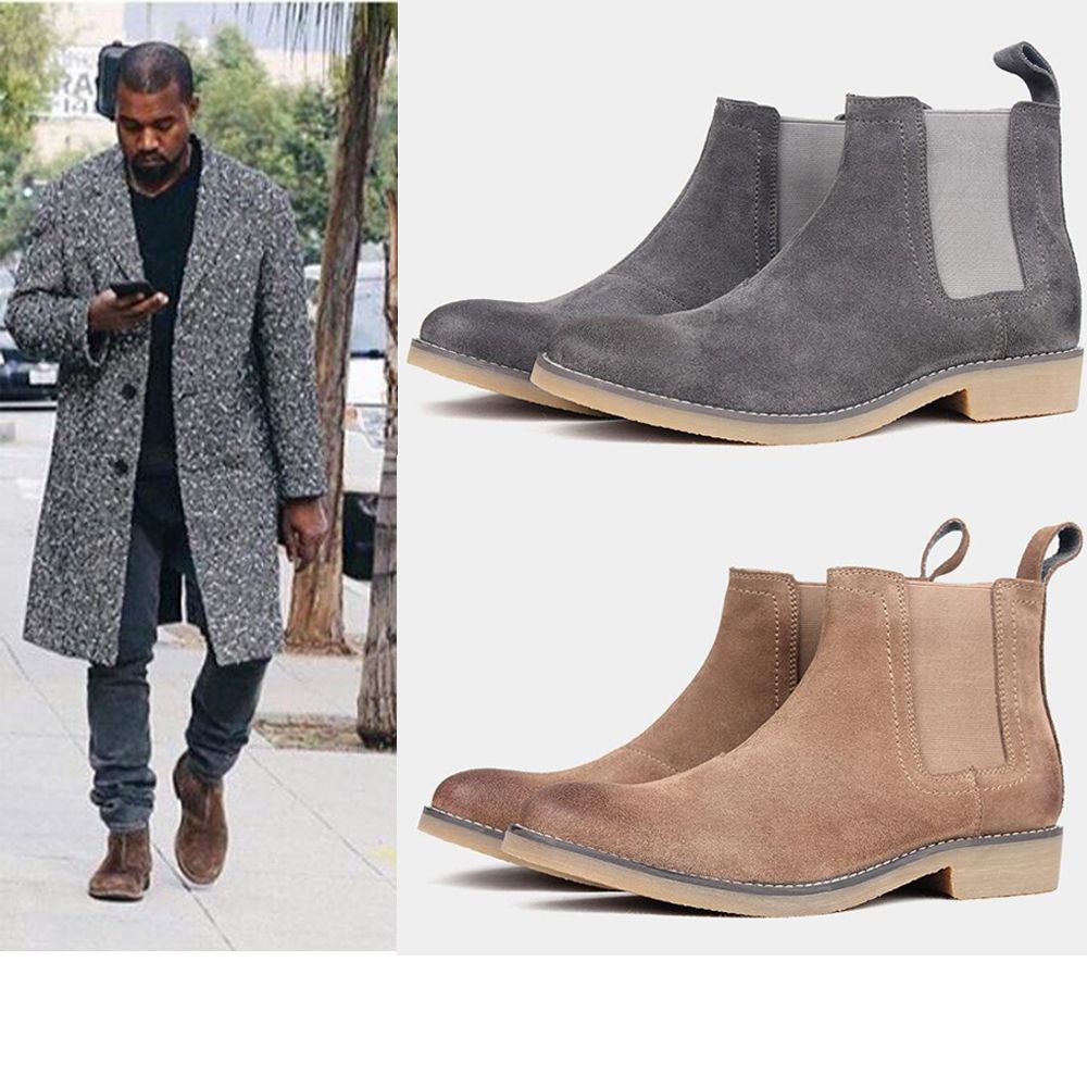 grey casual boots mens