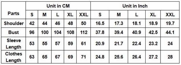 Assc Size Chart