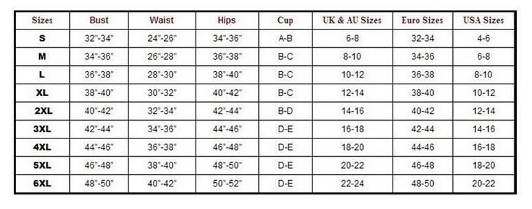 Seafolly Size Chart