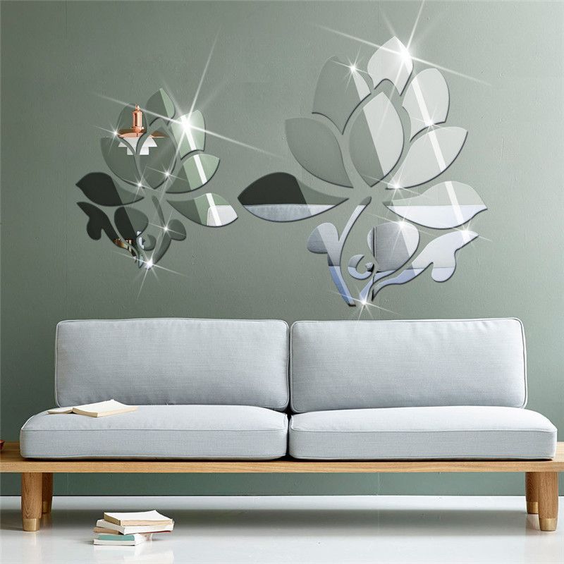 Acrylic 3D DIY Mirror Surface Wall Sticker Of Lotus Flowers For Bedroom Decorative Decals Murals Vinilo Pegatinas De Pared JM074 2018 From Casterlyrock Acrylic 3D DIY Mirror Surface Wall Sticker Of Lotus Flowers For Bedroom Decorative Decals Murals Vinilo Pegatinas De Pared JM074 2018 From Casterlyrock