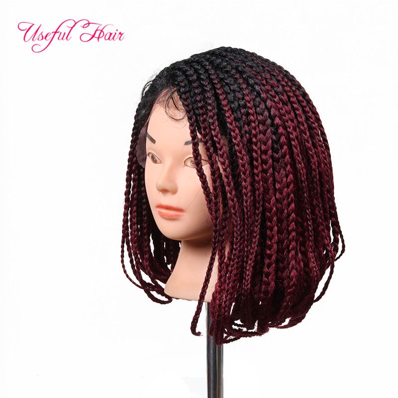 1424inch Synthetic Wigs Braided Synthetic Lace Front Wigs Bobo