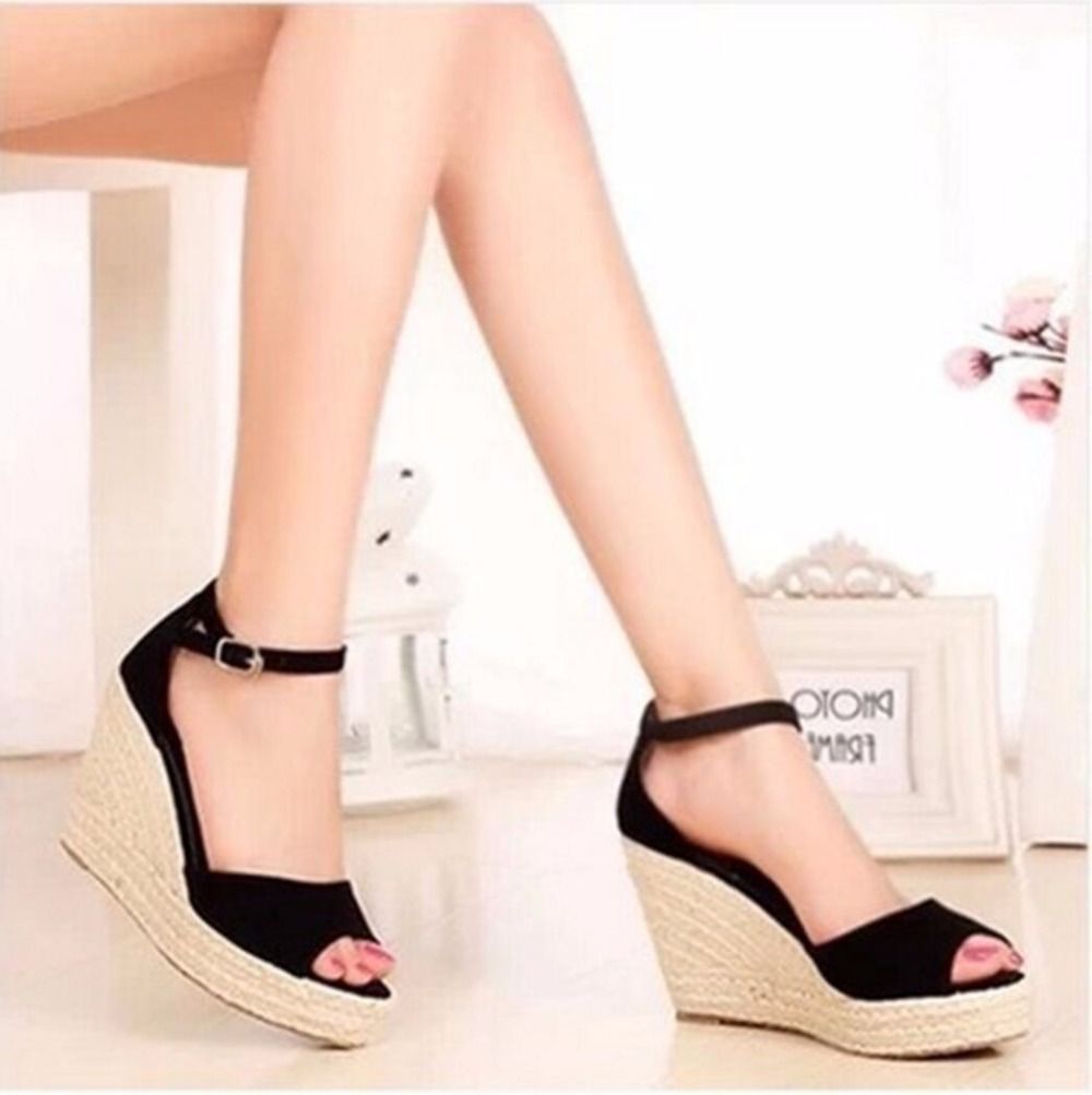 Acquistare Koovan Sandali Donna 2017 Nuova Moda Estiva Paglia Sandali Zeppa  Scarpe Con Plateau Testa Di Pesce Scarpe Donna Scarpe 32 43 Roma Sandali  Economico | Consegna Veloce E Qualità | DHgate Italy