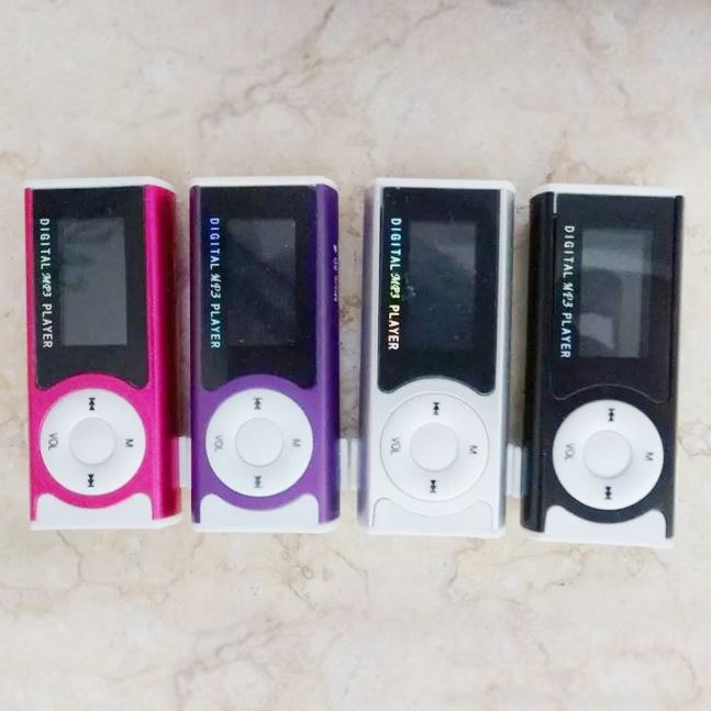 Electrónica Rey® Mini Reproductor MP3 con Enganche de Clip Music Player Naranja Tarjeta de 4Gb Auricular Negro Cable de Carga