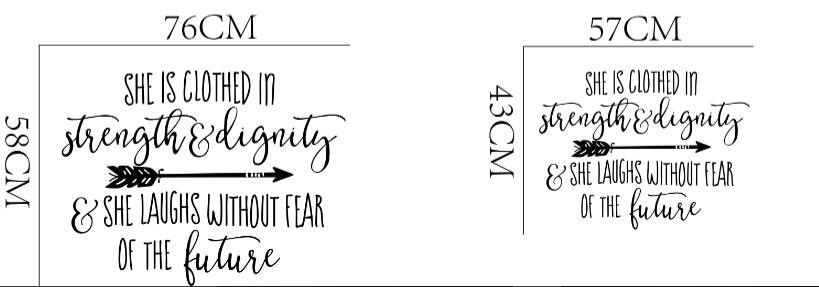 She Is Clothed In Quotes Wall Sticker Home Decor Bedroom Kids Room Vinyl Wall Mural Decal Wall Clings For Kids Wall Clings Quotes From Fst1688 $9 05 She Is Clothed In Quotes Wall Sticker Home Decor Bedroom Kids Room Vinyl Wall Mural Decal Wall Clings For Kids Wall Clings Quotes From Fst1688 $9 05