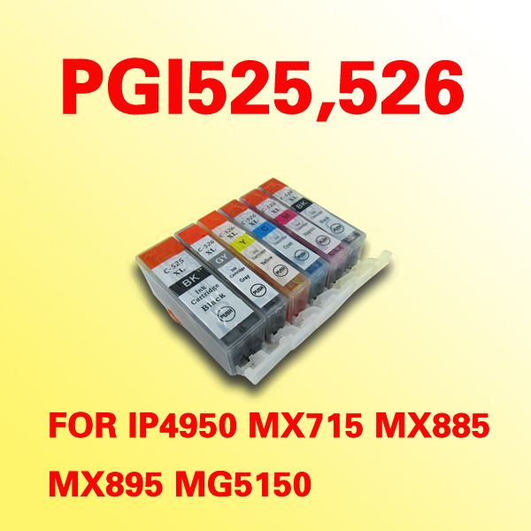 Cartucho de tinta de PGI525 CLI526 PGI525 CLI526 para Canon MG5210 Ip4810 MG8120