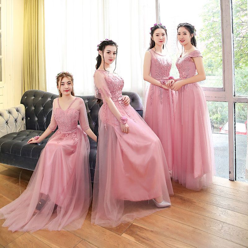 pink colour dress designs