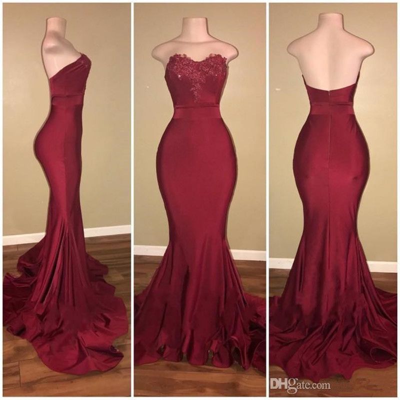 burgundy debs dress