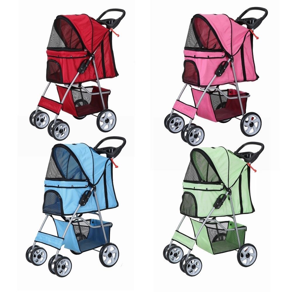 4 wheel pet stroller