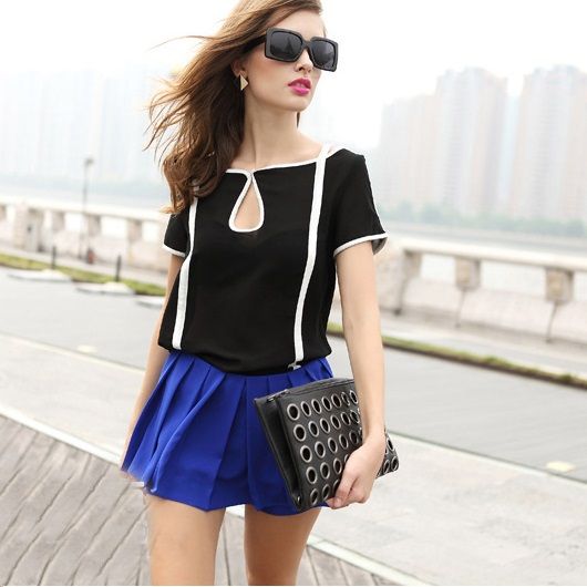 Compre Vintage Mujer Blanco Negro Gasa Camiseta Mujeres Gasa Tops Camisetas  Modernas Para Mujer A Rayas Camiseta Casual Ropa DK1714LY Dropshipping A  2,07 € Del Andrewknight007 | Es.Dhgate.Com