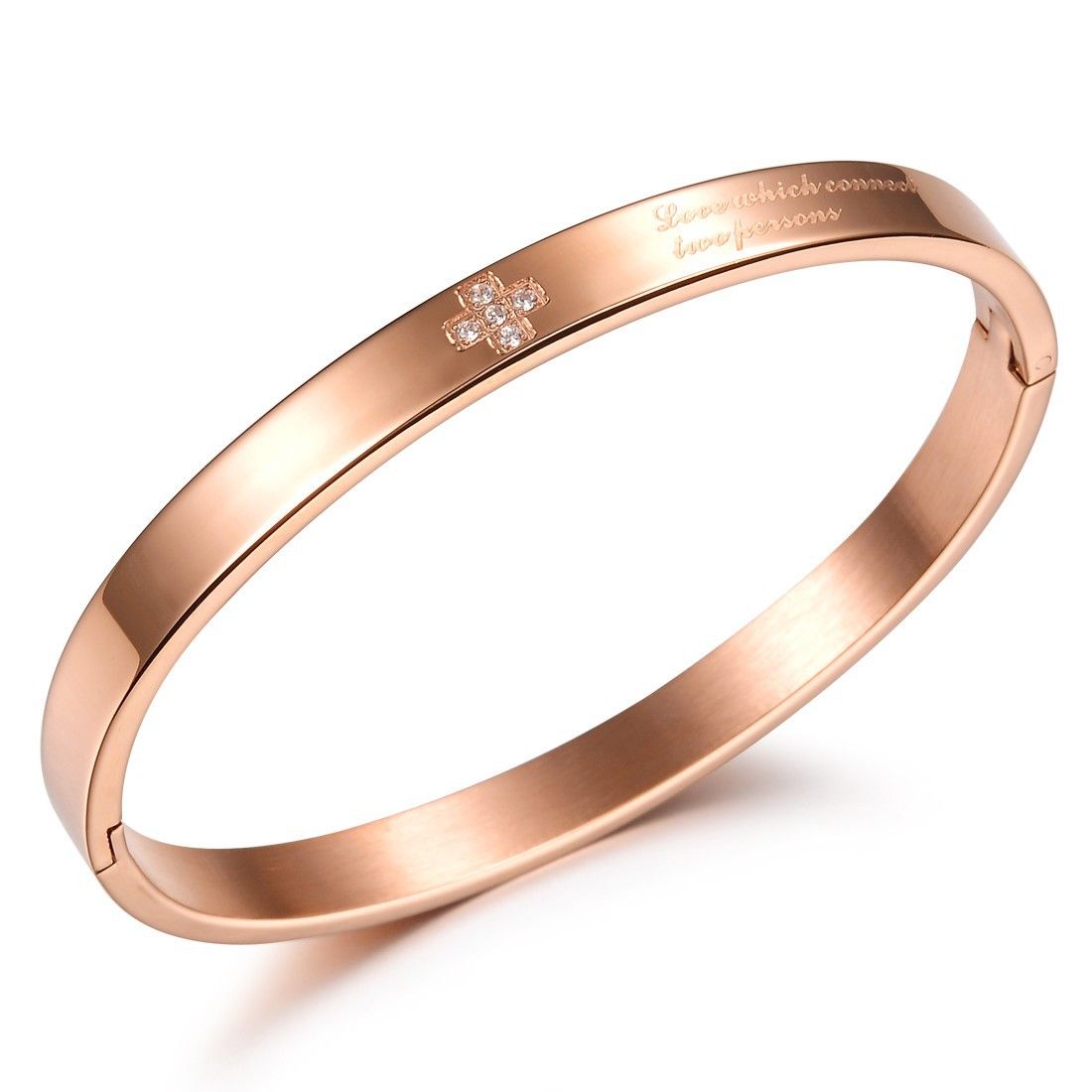 plain rose gold bangle