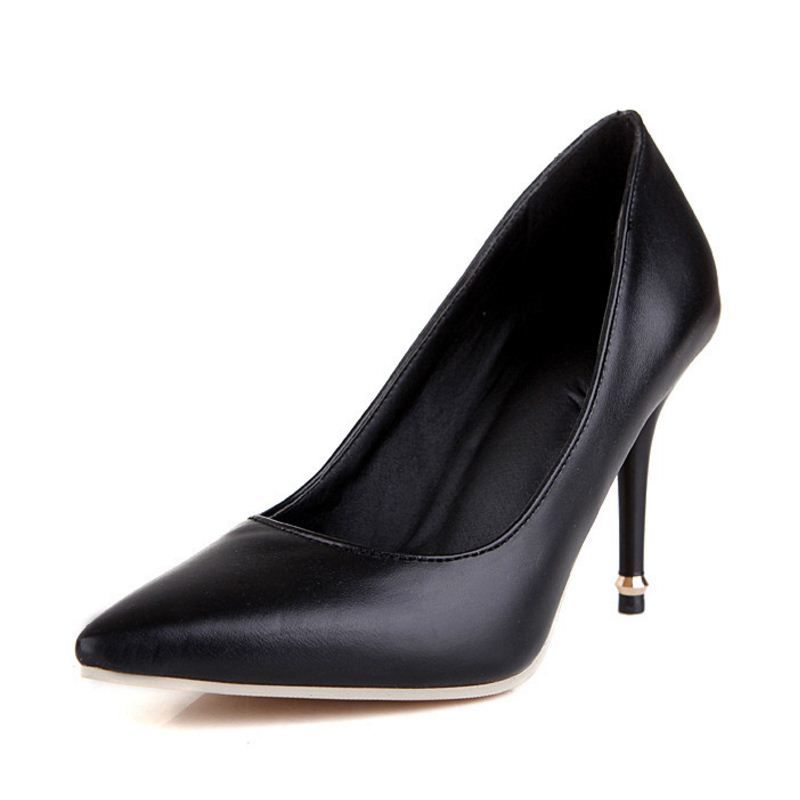 ladies black working shoes