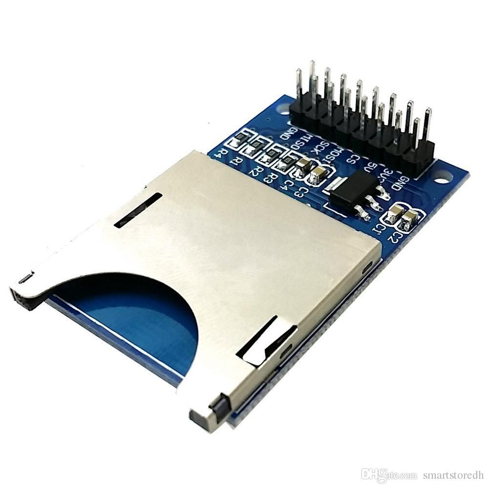10PCS//LOT Reading and Writing Module for arduino SD Card Module Slot Socket Reader ARM MCU