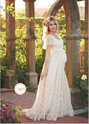 robe maternité blanche