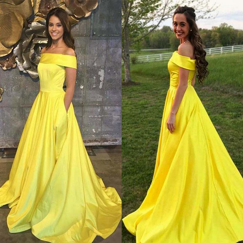 yellow pageant dresses juniors