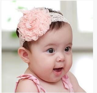 Diadema de flores de encaje para bebés accesorios para el cabello para niños Diadema de fotos Diadema de flores de encaje para bebés accesorios para el cabello para niños Diadema de fotos