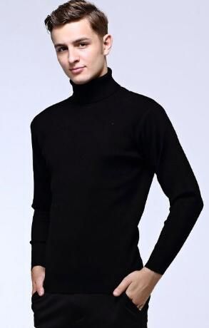 man in black turtleneck