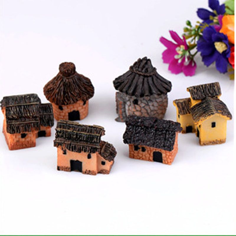 2020 Cottages Small House Statues Fairy Garden Miniatures Bonsai Tools Terrarium Figurines Zakka Moss Home Decor Accessories Jardin Gnomes From Sohixu 5 02 Dhgate Com