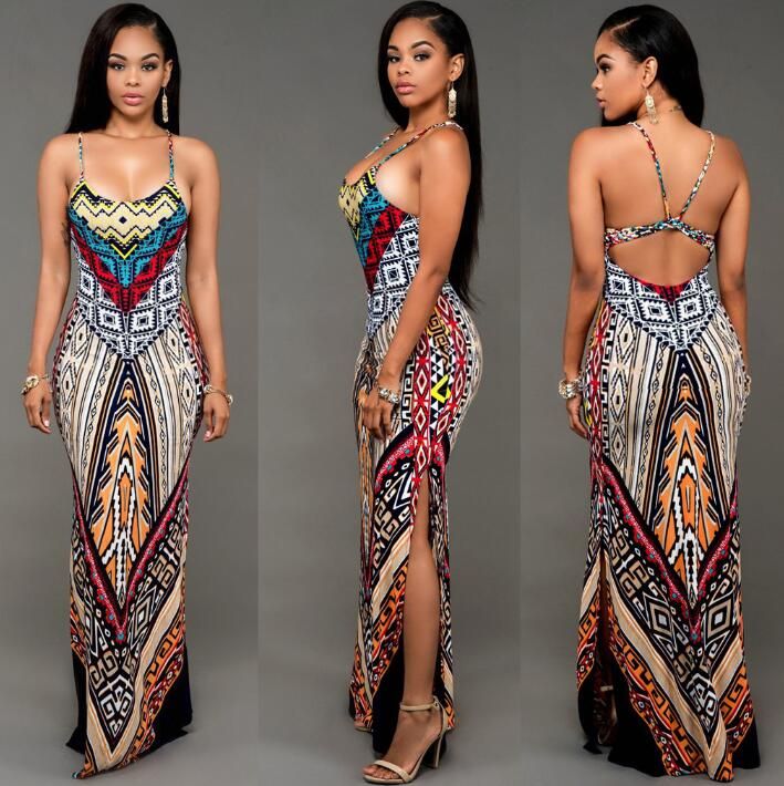 sexy african print dress