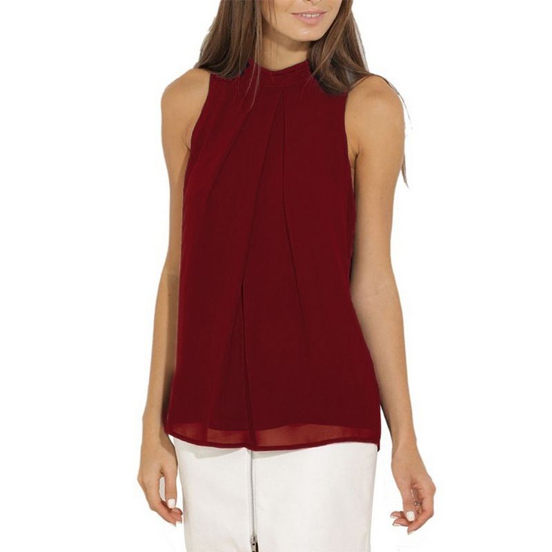 Blusa Tulipán Guinda Manga Larga Con Lazo - E2C - Gamarra - Ropa en Perú