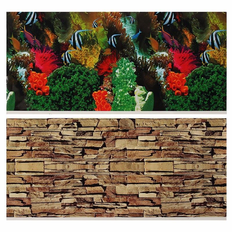 Grosshandel Seitig Aquarium Landschaft Aquarium Poster Hintergrund Vivarium Decor Vielfaltige Muster 300x600mm Von Zhikuitan 7 34 Auf De Dhgate Com