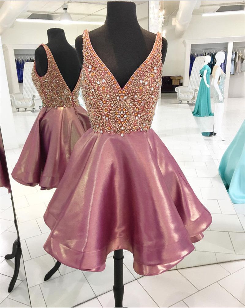 rose homecoming dresses