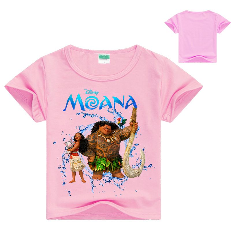 Meninos crianças Moana Maui Manga Curta Camiseta+shorts Roupa de pijama