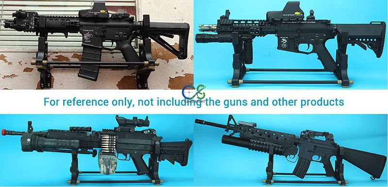 Tactical Rifle Stand for Hunting Gun Scope Mount 36.5x17.5cm Black Colors