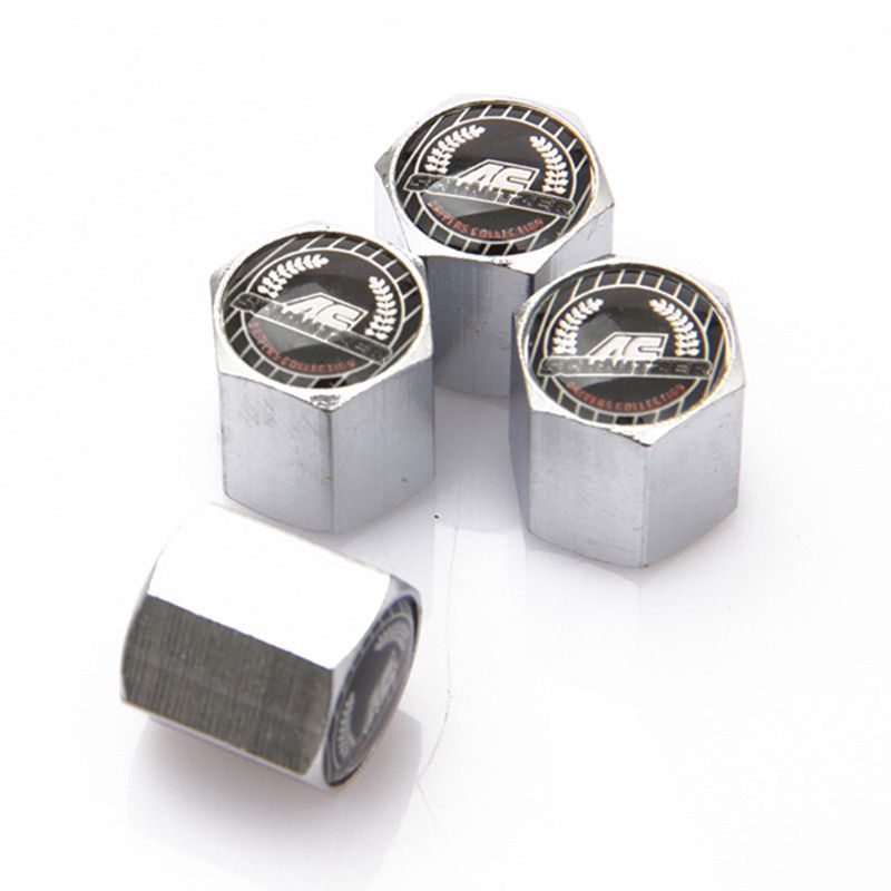 4pcs Silver Hexagon Aluminum Wheel Tyre Valve Stem Caps For KIA All Year Model