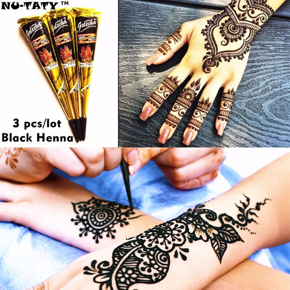 Black Henna Tattoo Paste Cone Stencil Temporary Flash Tattoo Body Art Henna Wedding Adult Products Tattoo Neddles Tattoo Needles Prices From