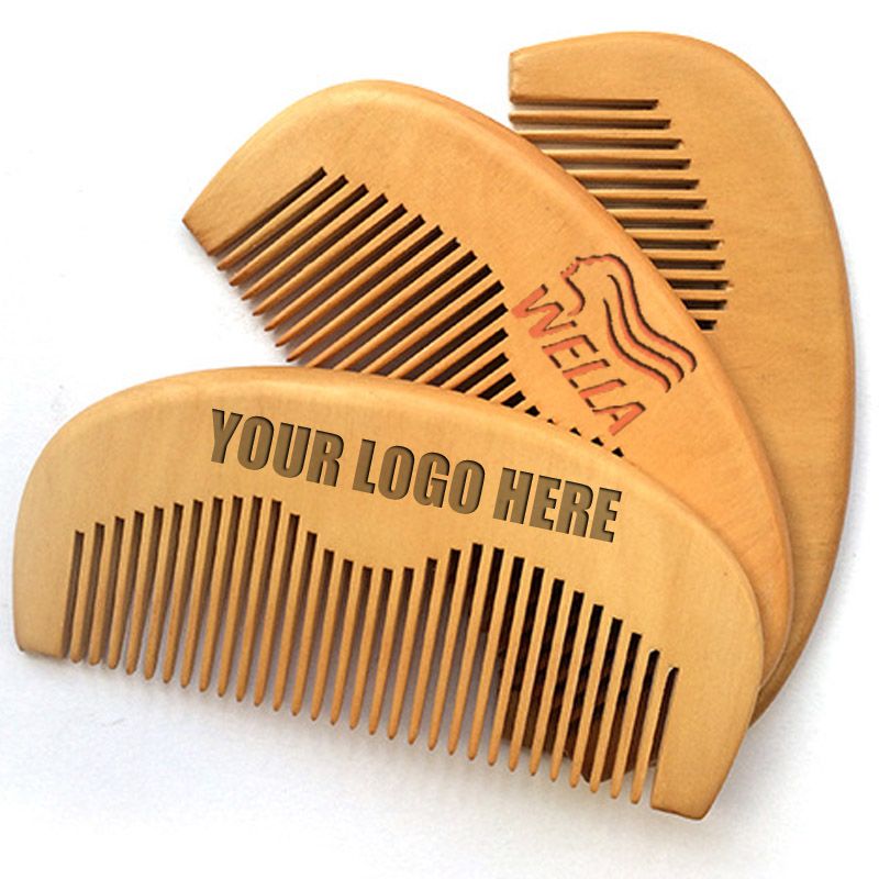 MOQ 50 Pcs Wood Comb Custom LOGO Handmade Beard Combs Customized Laser Engraved Natural Wooden Hair MOQ 50 Pcs Wood Comb Custom LOGO Handmade Beard Combs Customized Laser Engraved Natural Wooden Hair