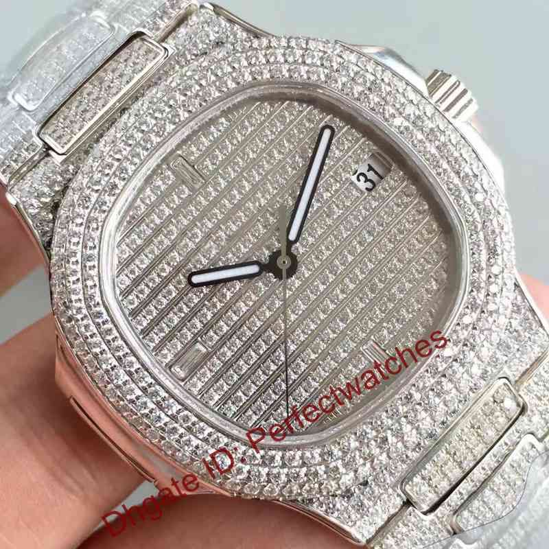 iced out diamond watch