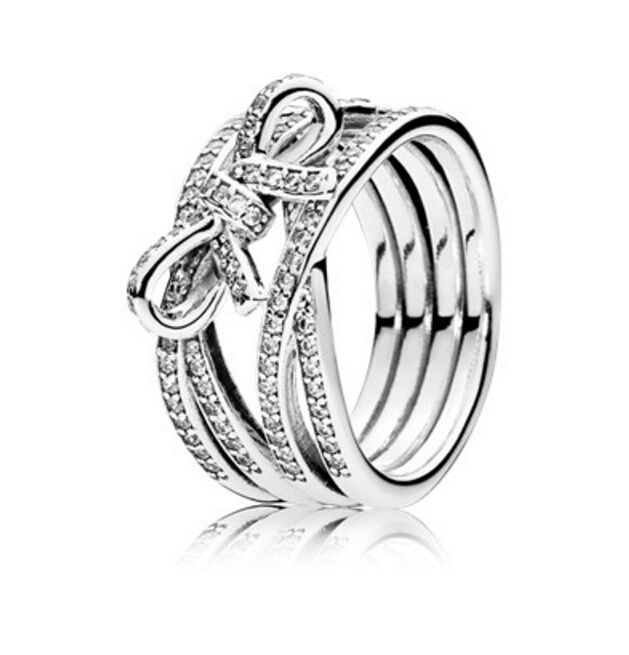anello pandora con foglia anello pandora con foglia