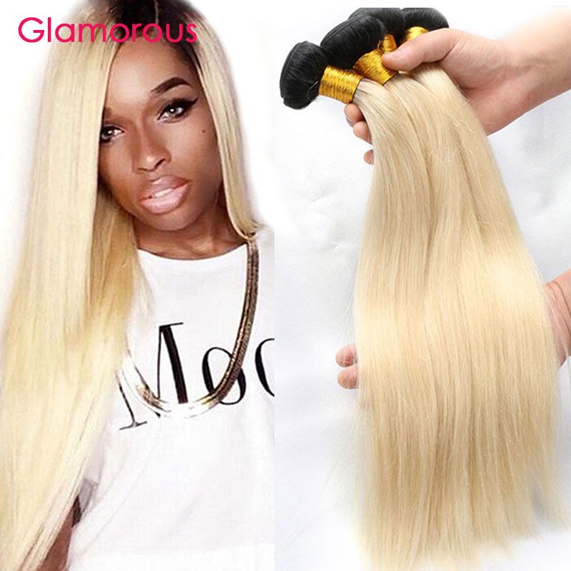 Glamorous Malaysian Peruvian Indian Brazilian Blonde Hair 1b 613