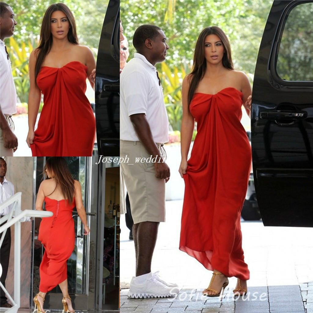 red colour maxi dress