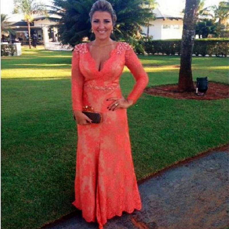 vestido de festa coral
