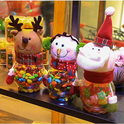 2019 Wholesale Christmas Snowman Plastic Candy Container