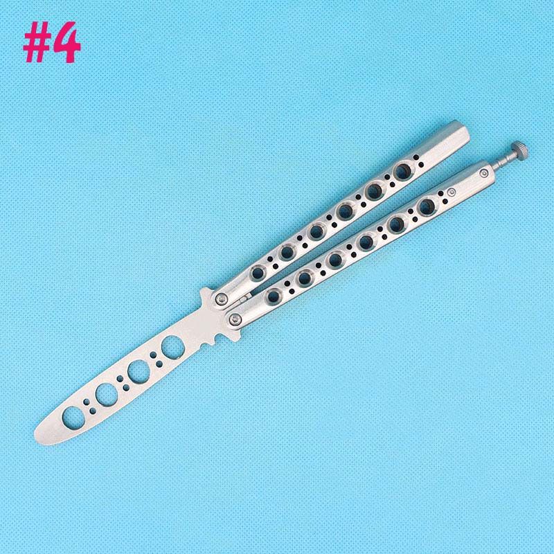 Classic Butterfly Knives Bailisong Butterfly Knife 440C Satin Blade EDC Pocket Knife Knives With