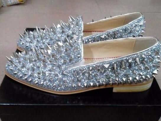 mens silver dress shoes