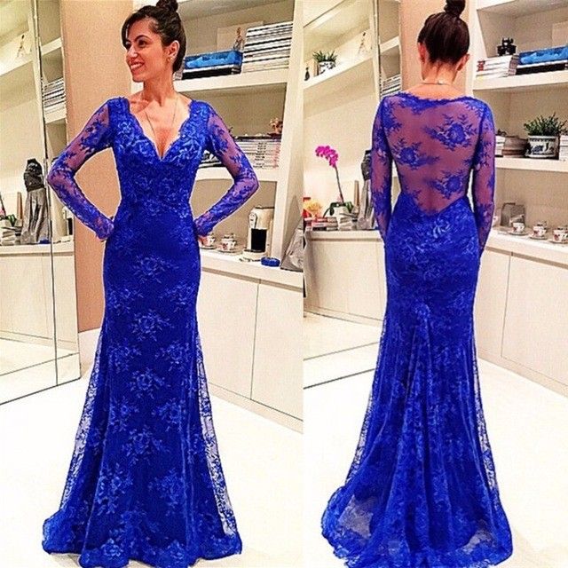 royal blue dress for dinner