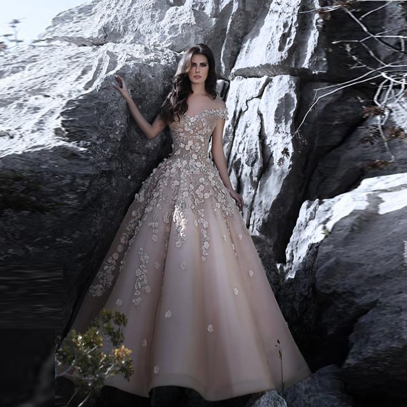 champagne reception dress