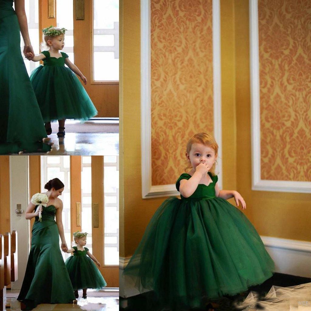 emerald green dress for kids