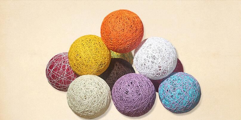 satin al el yapimi pamuk malzeme yuvarlak seklinde yaratici led masa lambalari salon calismasi yatak odasi dekor pamuk topu renkli masa lambasi