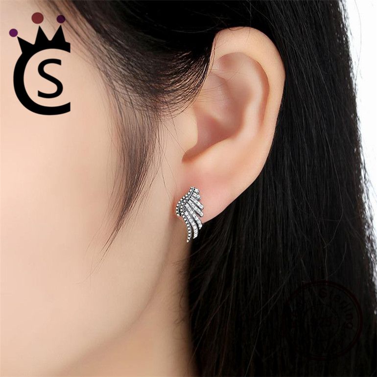 pandora wings earrings