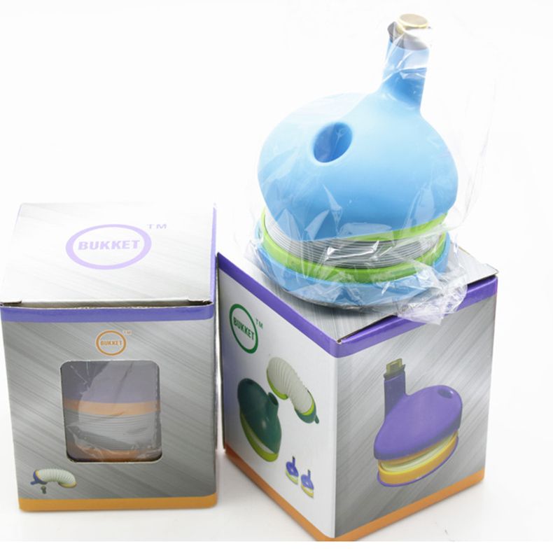 2020 Bukket Flexible Plastic Smoking Pipes Strench Caterpillar Shiha