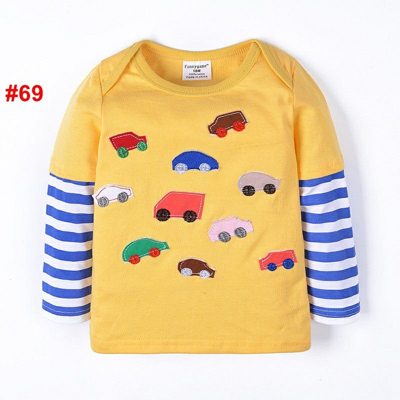 2021 2017 Kids Clothing Boys Girls Fashion T Shirt Cotton Long Sleeve ...