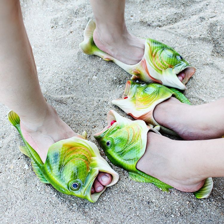 bass sandals fish
