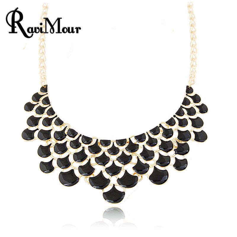 Maxi Collar para Mujer Mujer Layer Gold Collares Colgantes Declaración Joyería Collier Femme