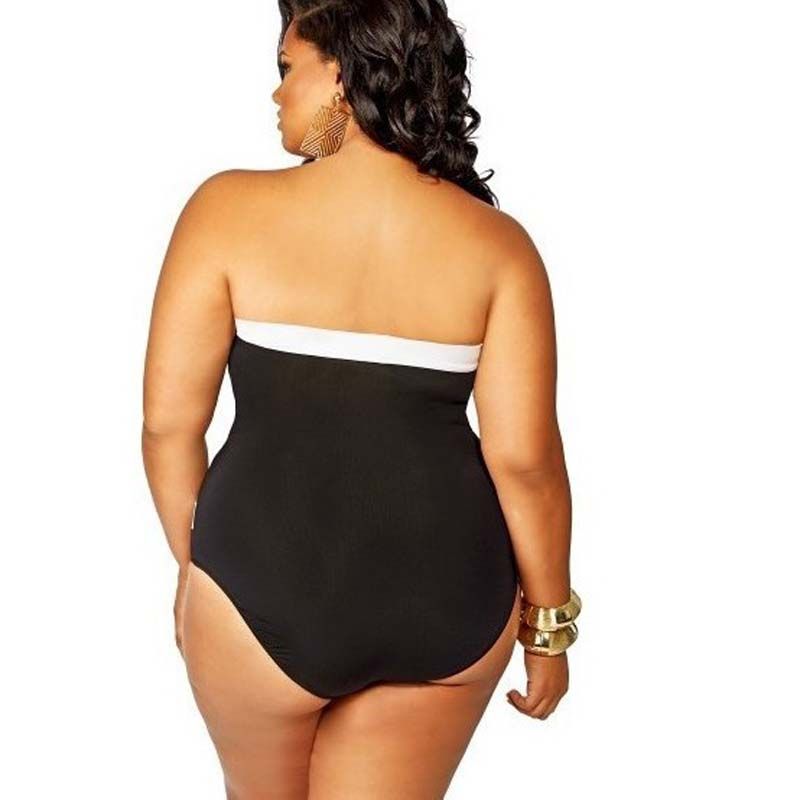 plus size strapless bikini